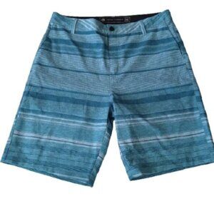 Ocean Current Blue Stripes Board Shorts, size 36